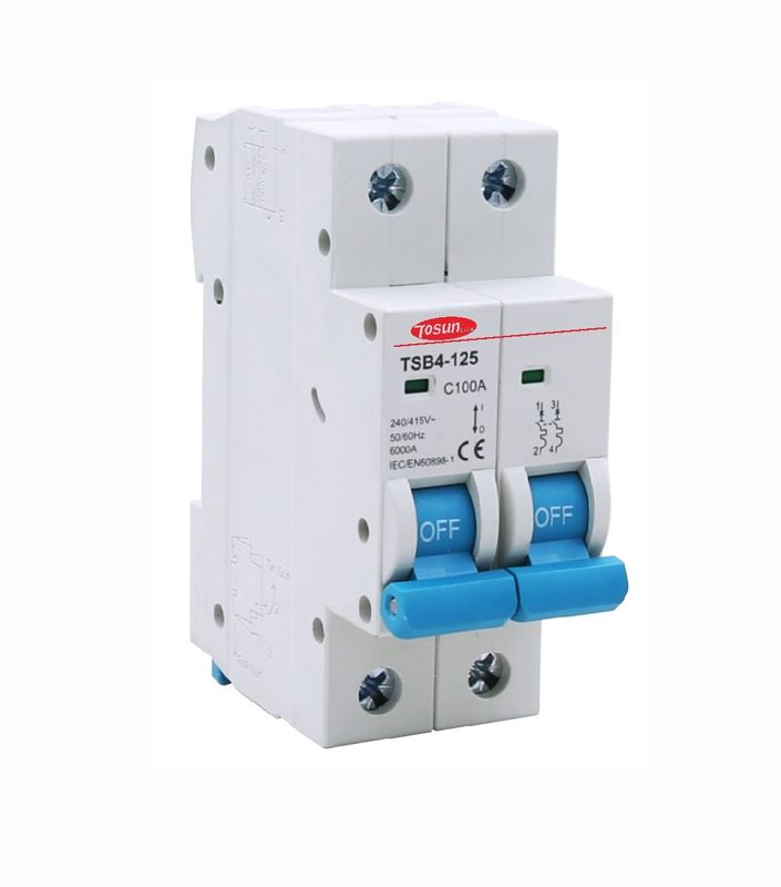 Tosun Single Phase 2-Pole 3kA Din-rail Circuit Breaker 40A