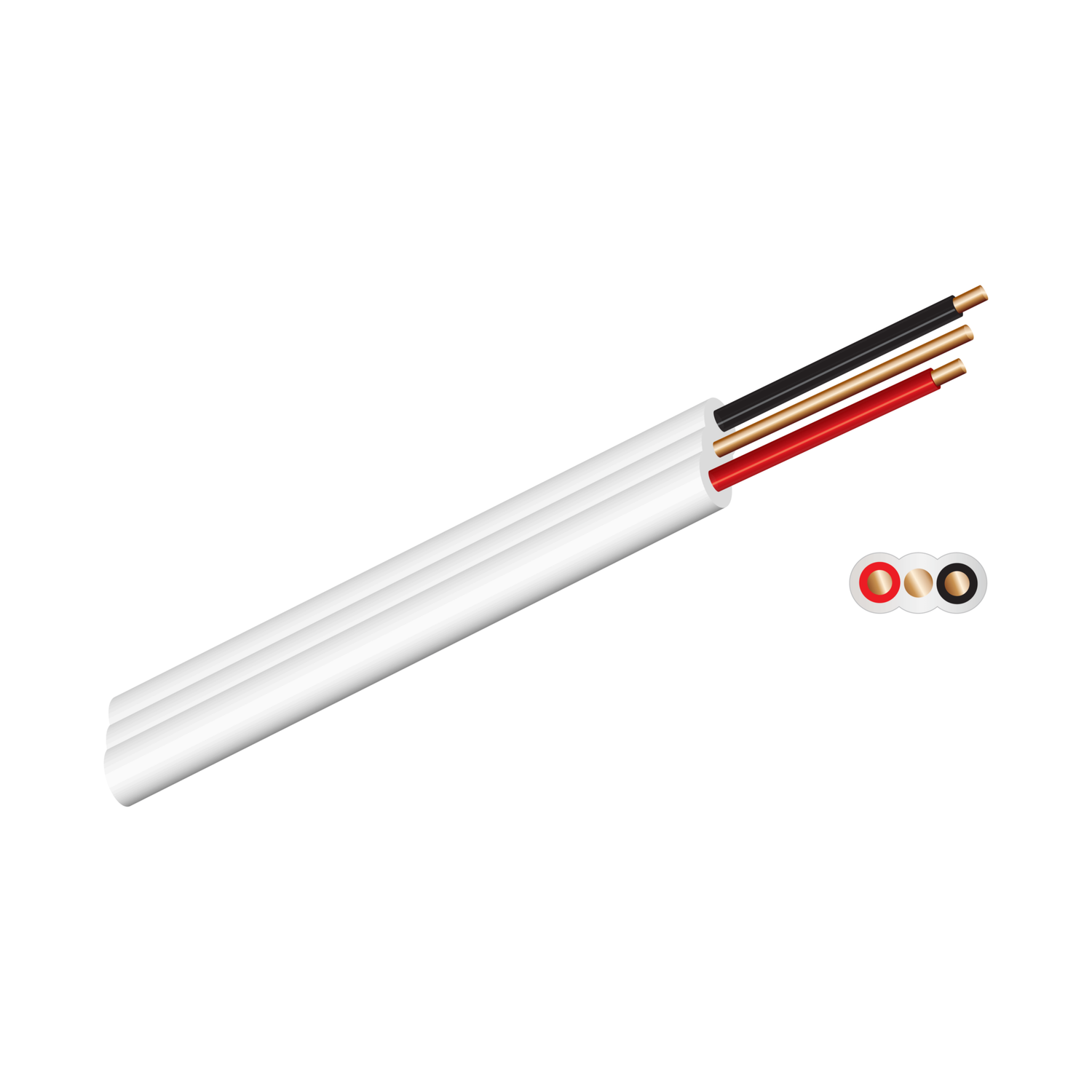 Cable FTE Flat 2.5mm 2 Core+Earth  p/m