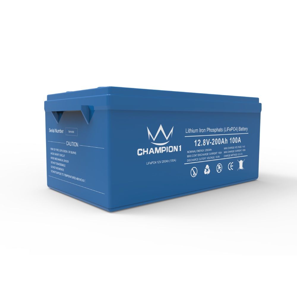 Battery Lithium (LiFePO4) Champion 200A 12.8V 2.56kW