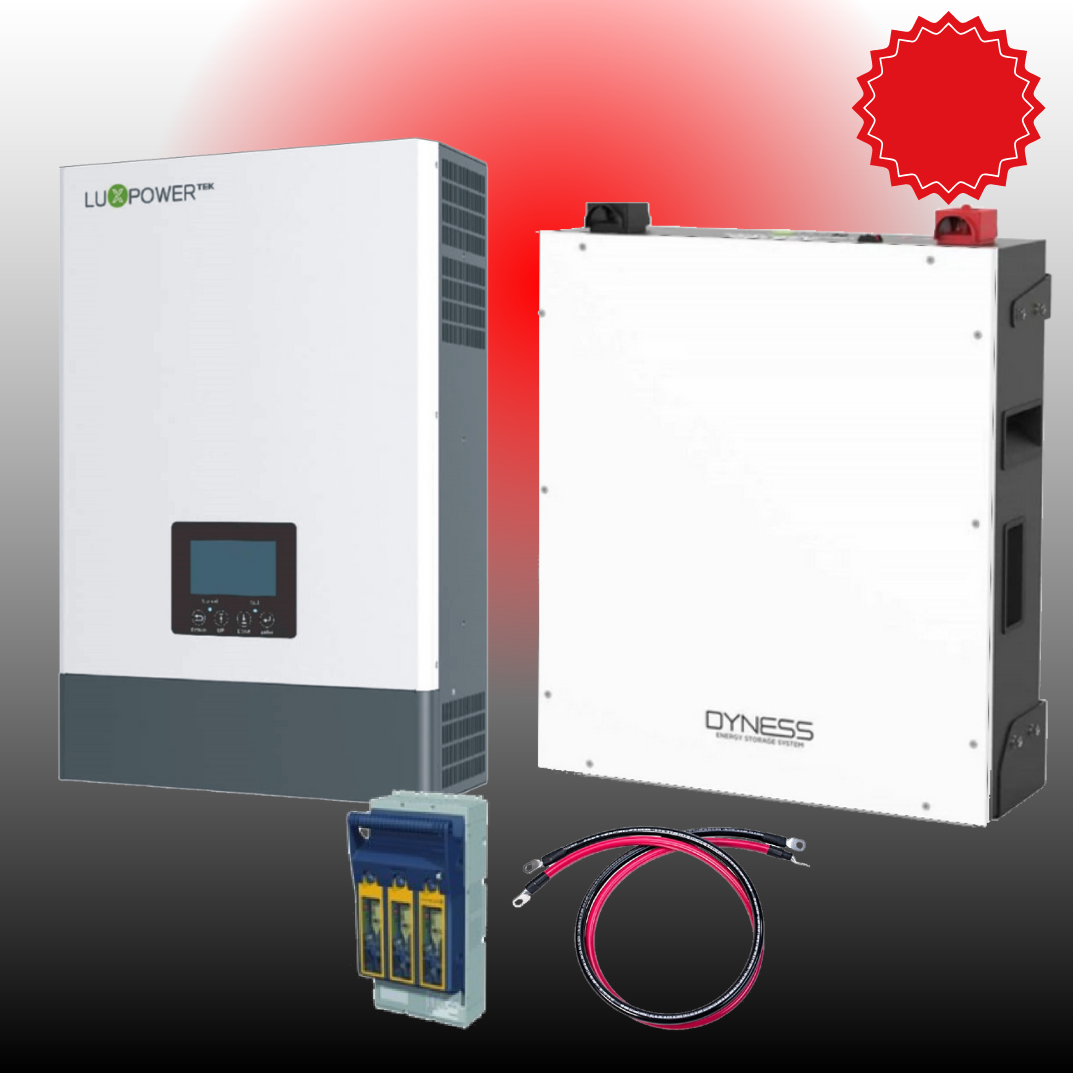 System Luxpower Hybrid Off-Grid 48V 6kW Inverter 5.12kW Dyness DL5.0C Lithium