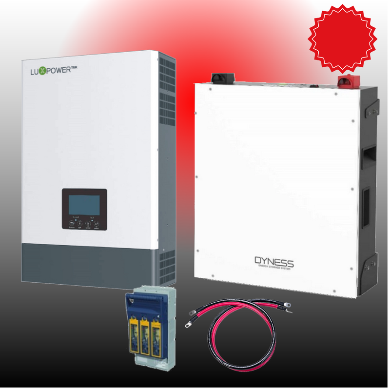 System Luxpower Hybrid Off-Grid 48V 6kW Inverter 5.12kW Dyness DL5.0C Lithium