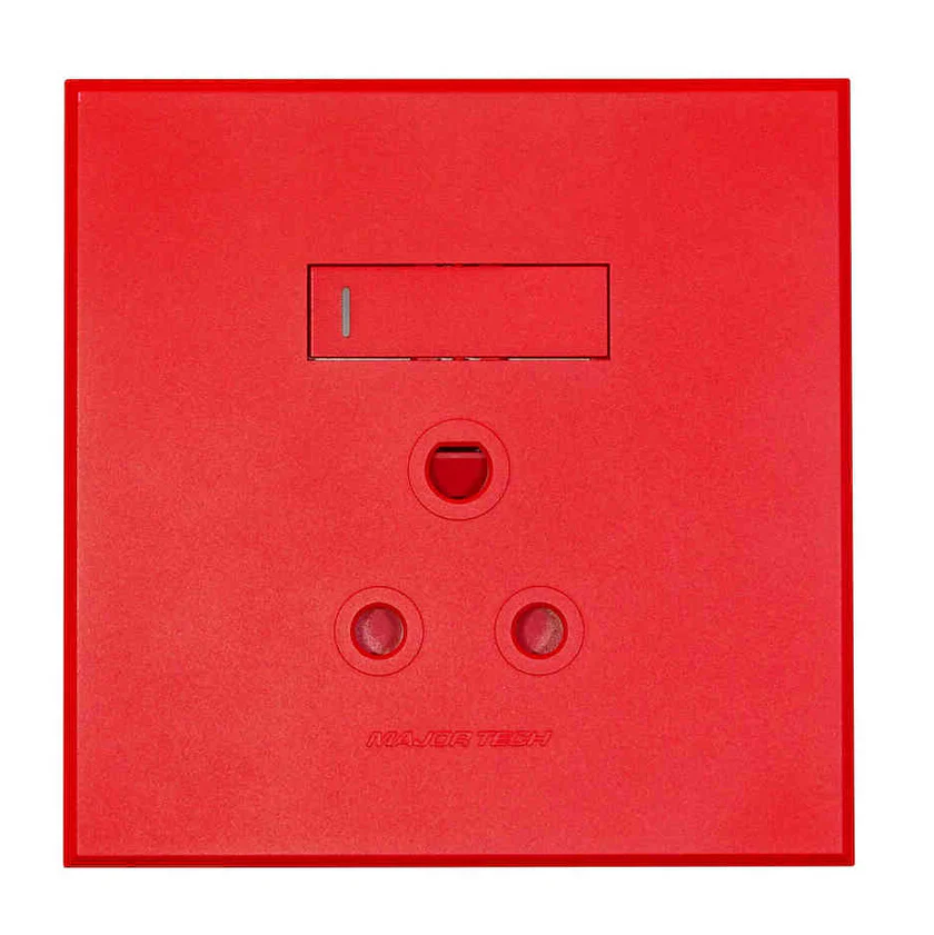 Dedicated RSA Wall Socket 4 x 4 - Red