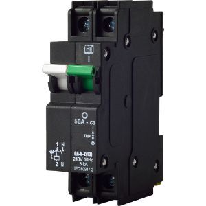 CBI  50A Single Phase Mini Rail Double Pole Circuit Breaker