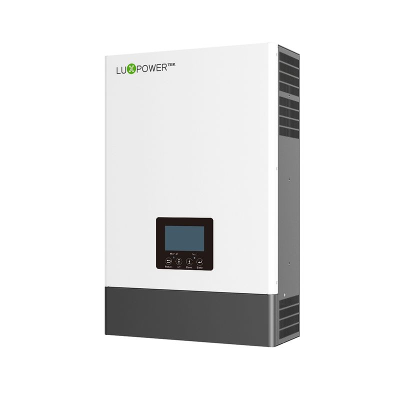 System LuxPower 48V 6kW Hybrid Off-Grid Inverter 5.12kW HinnaESS Lithium + 2.4kW Solar Panels Installed