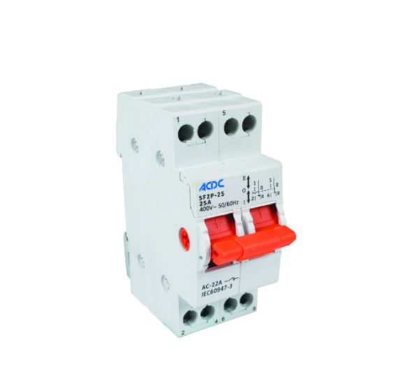 AC 40A 2 Pole ACDC Change Over Din Rail