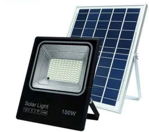 Light LED Mty 100W Floodlight + PV Panel and Remote