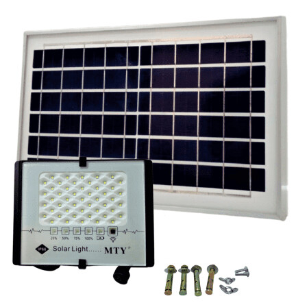 Light LED Mty 100W Floodlight + PV Panel and Remote