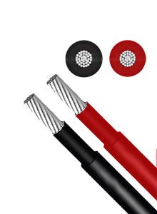 Cable Solar 6mm - 1M Pair (Red and Black)