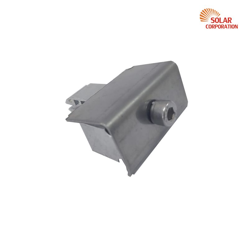 Mounting End Clamp Stainless Steel with 55mm Alan Cap + Threaded Tag