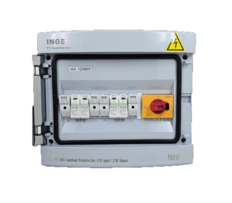 DC Distribution Board PV/SURGE Protection Pre-Wired 2IN2OUT (IP65)