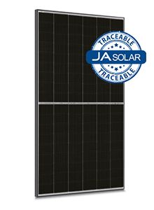 JA Solar 465W N-type Double Glass Monofacial LR Traceable Low Carbon 54 Cell Black Frame MC4 - VOC: 40.2V / ISC:14.65A / 1762mm x 1134mm