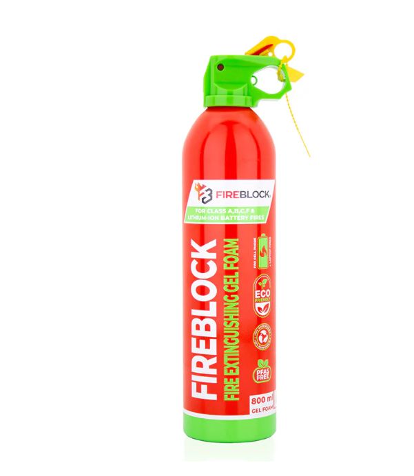 Fireblock 800ml Fire Extinguisher for Lithium Batteries