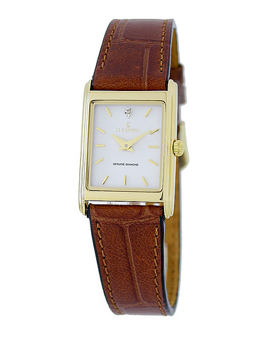 Le Chateau, Women&#39;s Classic Watch w/Genuine Diamond-1131l_wht