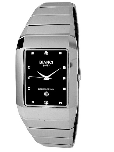 Bianci, &quot;&quot;Condezza&quot;&quot; Men&#39;s Watch All Tungsten w/Sapphire Crystal-16963m