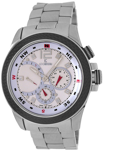 Le Chateau Cautiva-Sports Men&#39;s Watch-MCHR 5701m_blkring_wht