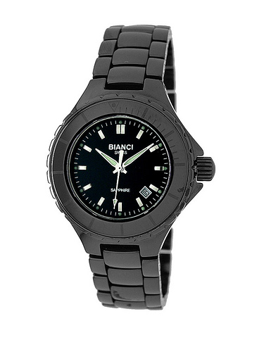 Bianci, &quot;&quot;Condezza&quot;&quot; Women&#39;s Watch All Ceramic wi/Sapphire Crystal-16966l_blk