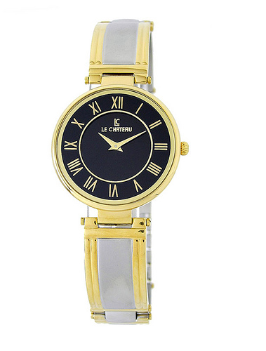 Le Chateau, Men&#39;s Watch Ultra Slim W/ Roman Numerals-1361m_blk