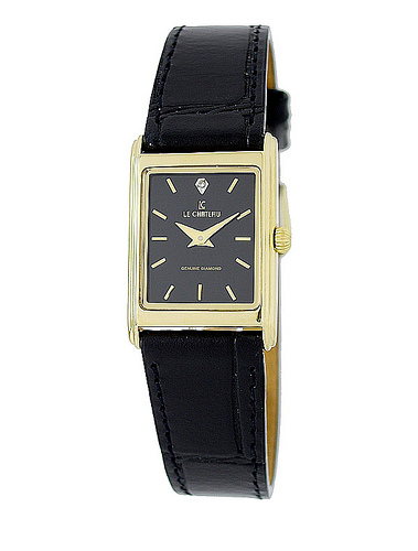 Le Chateau, Women&#39;s Classic Watch w/Genuine Diamond-1131l_blk