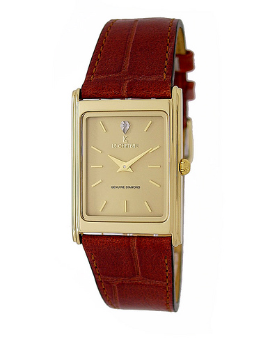 Le Chateau, Men&#39;s Classic Watch w/Genuine Diamond-1131m_g