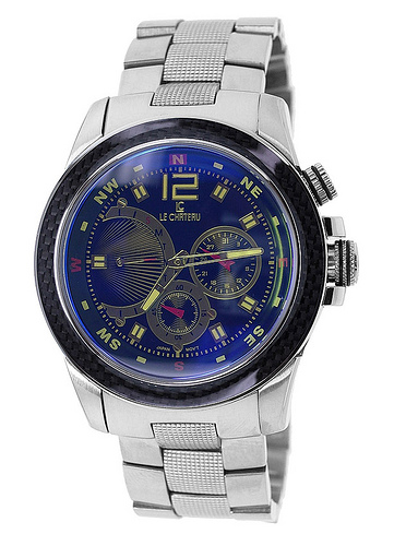 Le Chateau Cautiva-Sports Men&#39;s Watch- 5701m_blkring_mirror