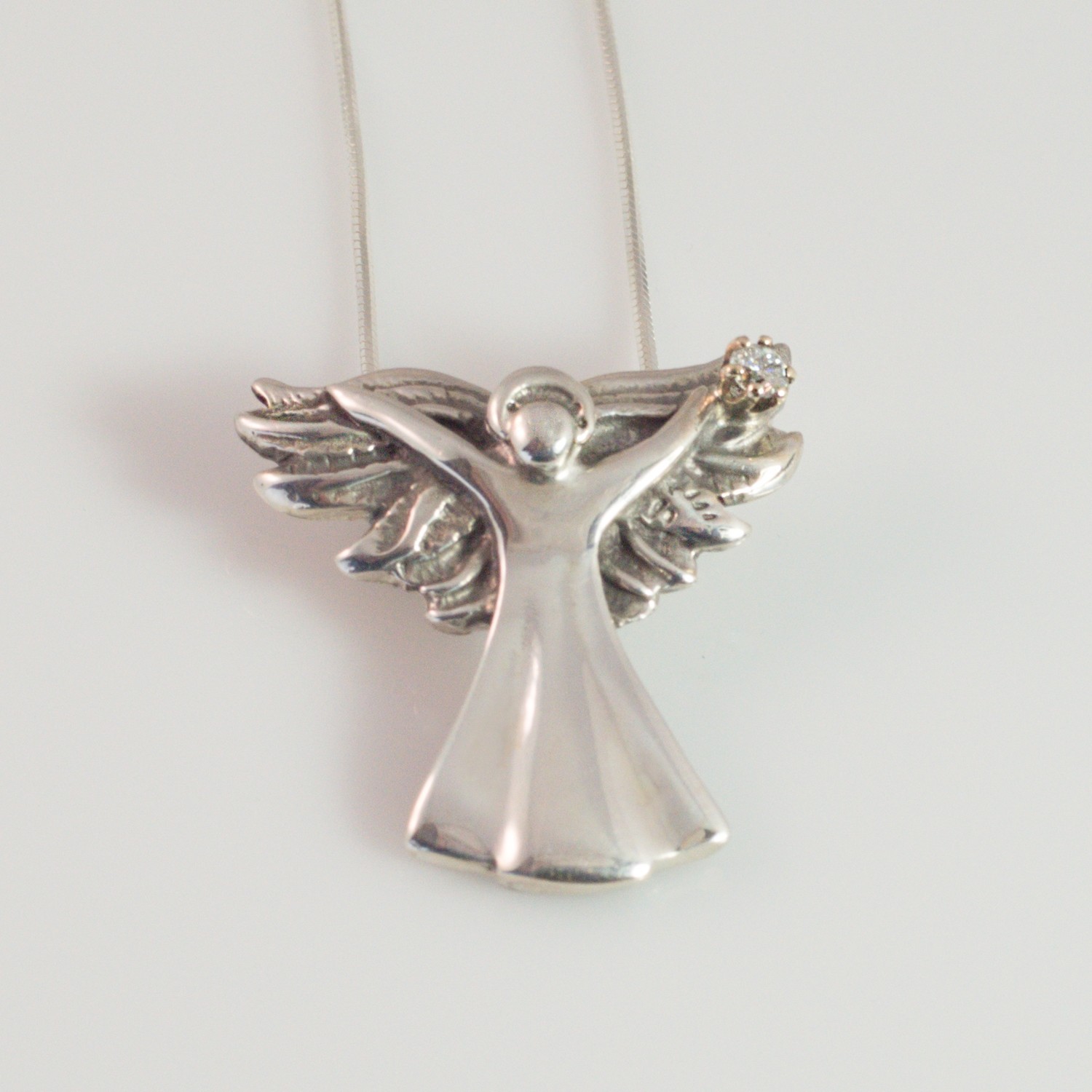 Gabrielle 2018 Silver Diamond Pendant