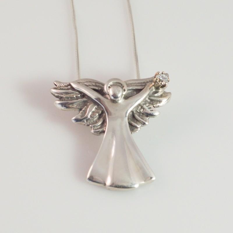 Gabrielle 2018 Silver Diamond Pendant