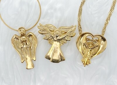 14K Gold-Plated Vermeil Angels