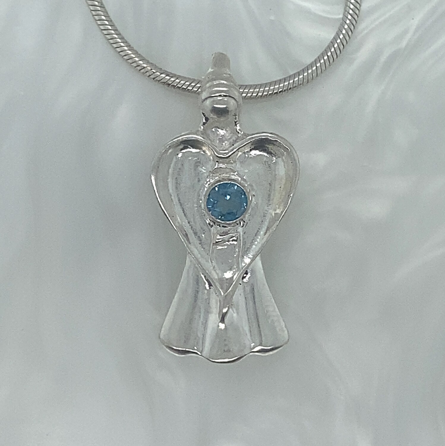 2008 Hope Gemstone Angel with a Blue Topaz