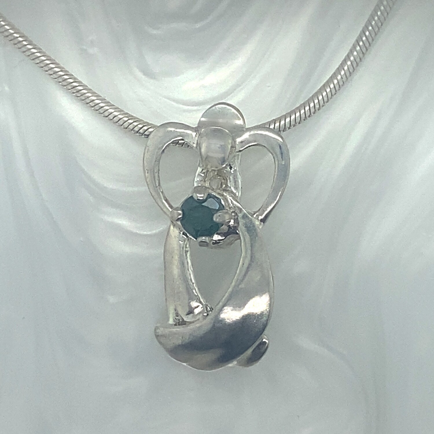2015 Kathy Gemstone Angel with Green Topaz