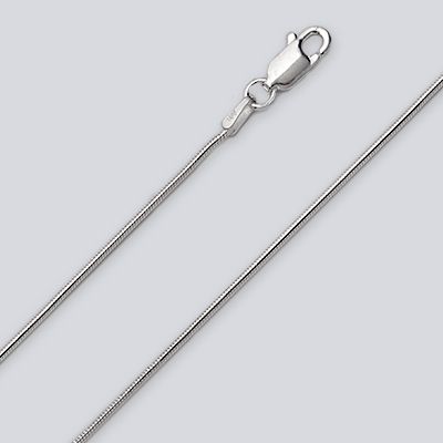 18&quot; Silver Snake Chain - 1 mm Thin