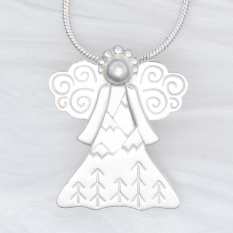2025 Evangeline Evergreen Angel Pendant