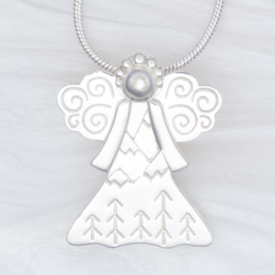 2025 Evangeline Evergreen Angel Pendant