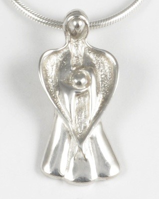 Sterling Silver D/C Angel Necklace NL071