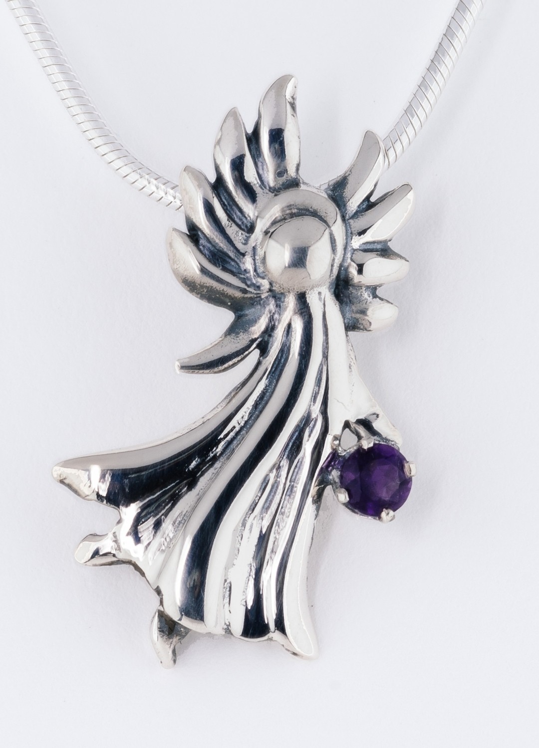 2016 Madeline Gemstone Angel with Amethyst