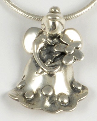 2006 Ella Silver Angel Pendant