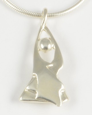 1997 Lilli Silver Angel Pendant