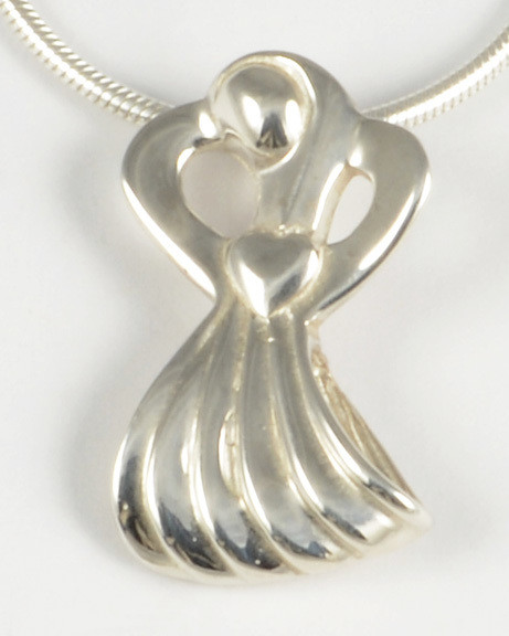 2003 Caroline Silver Angel Pendant