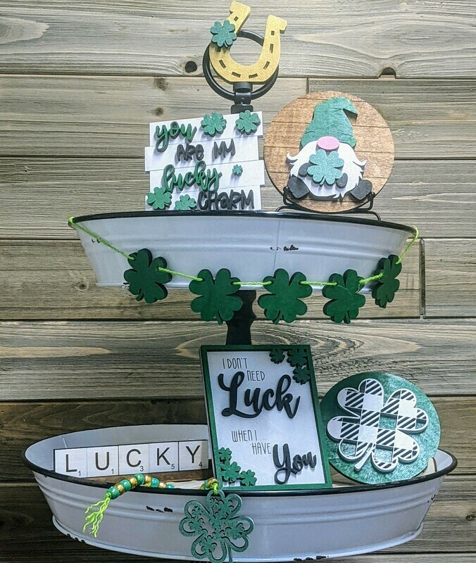 DIY St Patrick&#39;s Day/Irish Tiered Tray Set