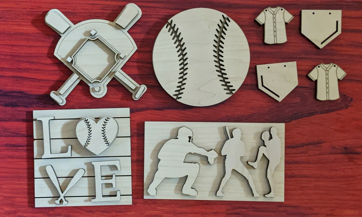 DIY Baseball/Softball Tiered Tray Set. Male or Female players available.