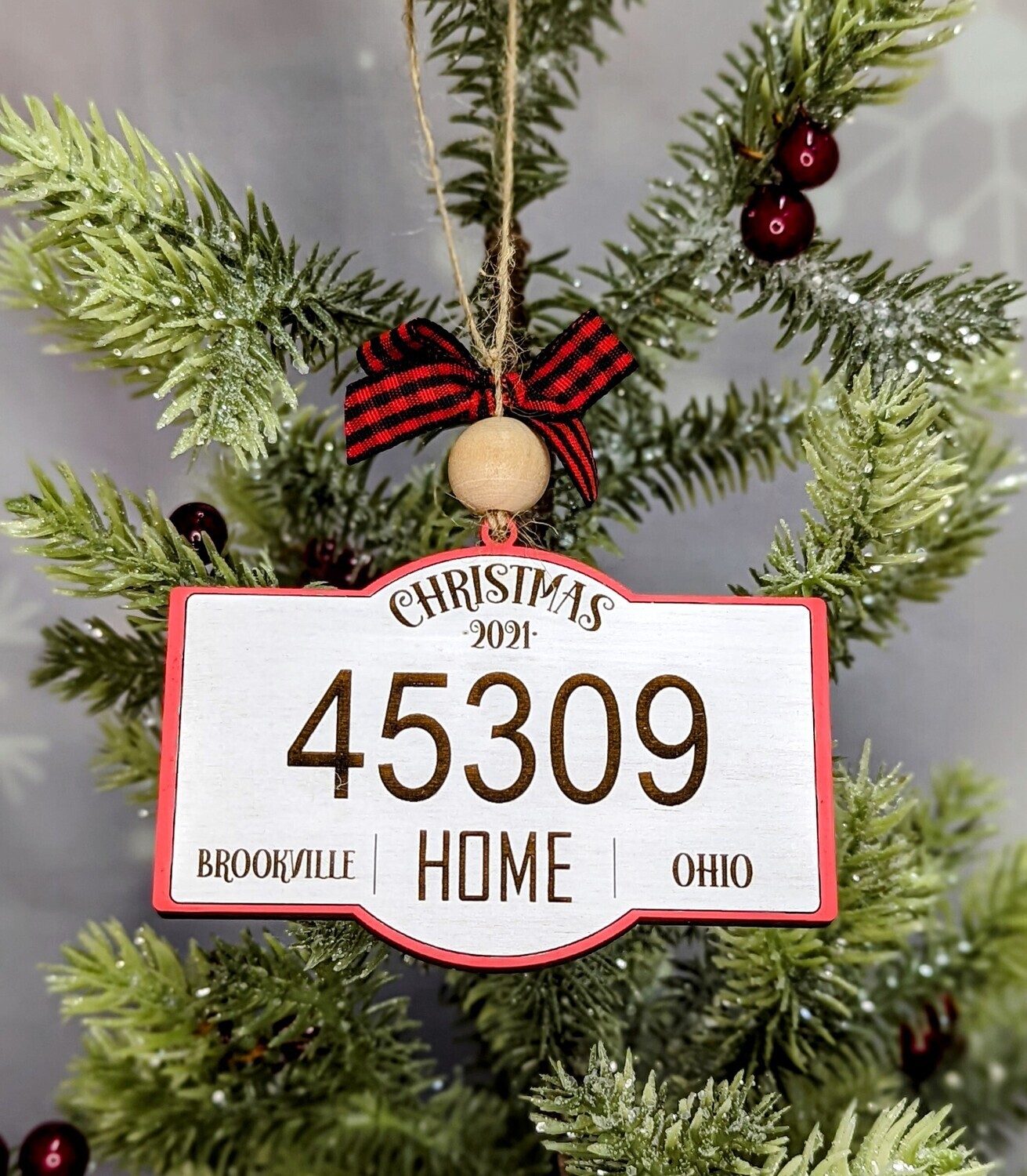 DIY Zipcode/State Christmas 2023 Ornaments