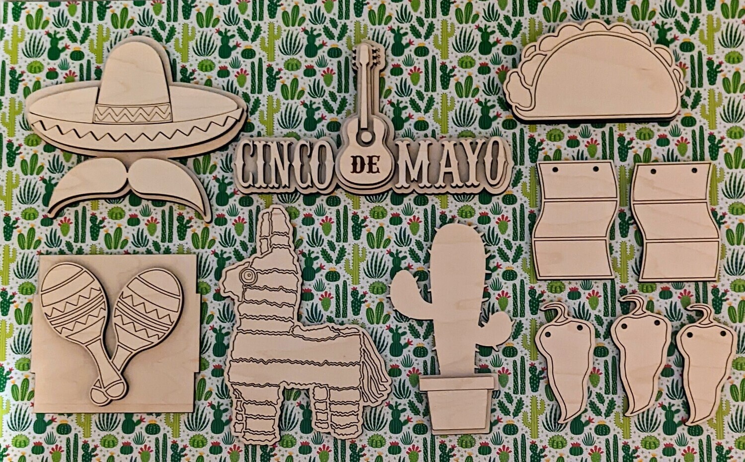 ​DIY Cinco de Mayo tiered tray set