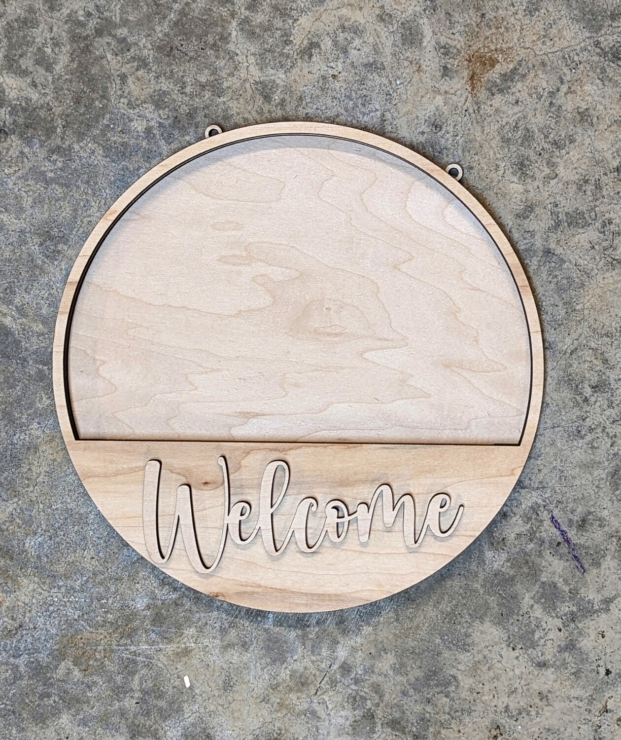 DIY Interchangeable Door Round (10.5&quot;) - Welcome