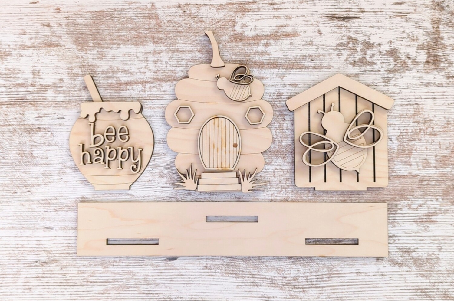DIY 3 Piece Standing Bee House Set