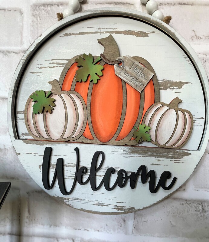 DIY Interchangeable Door Round (10.5") - Welcome