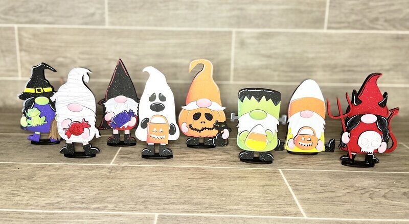DIY Standing Halloween Gnomes (Unpainted/Unglued)