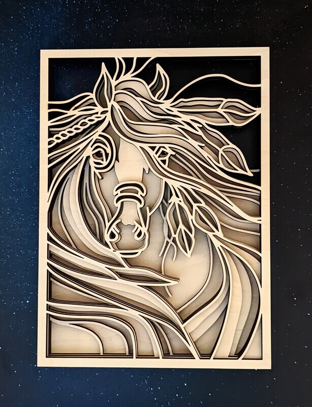 DIY 4-Layer Horse (Unpainted/Unglued)