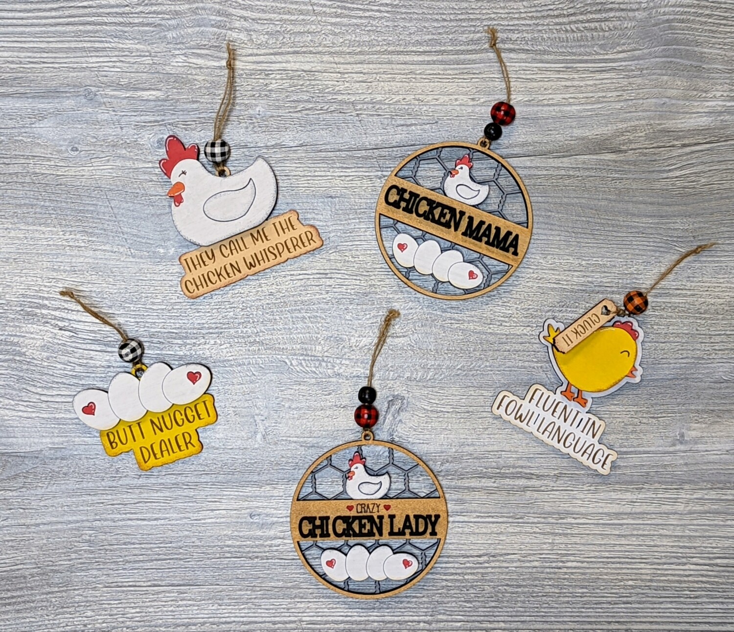 ​DIY Chicken Charms/Ornaments