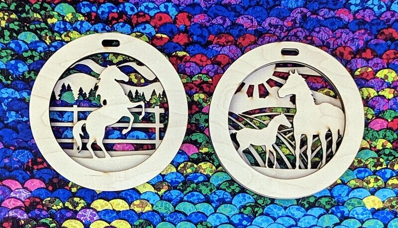 DIY Horse Ornaments/Charms (Set of 2)