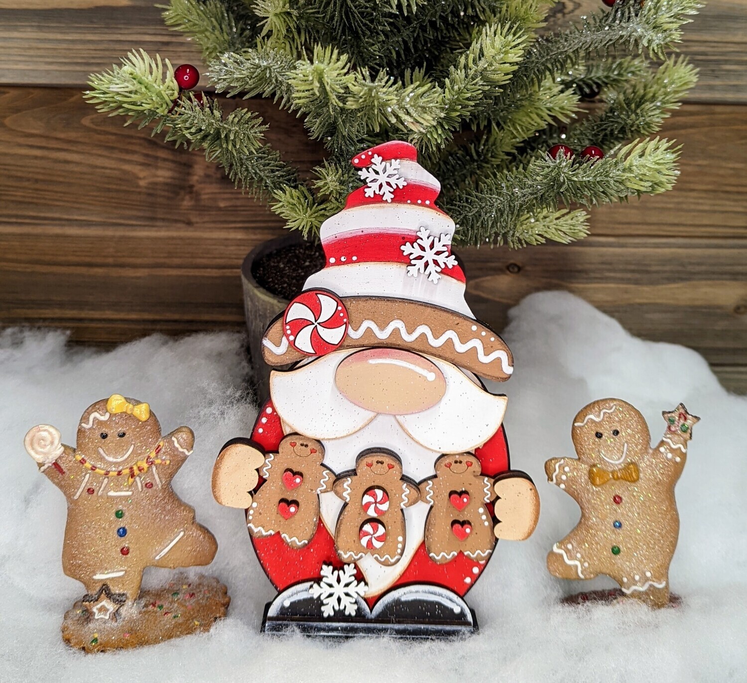 DIY Standing Gingerbread Gnome
