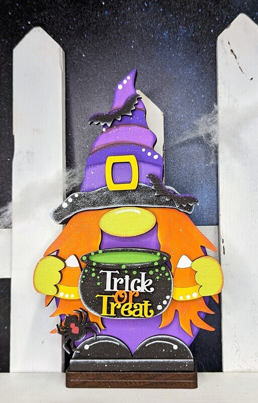​DIY Halloween Witch Gnome Shelf Sitter